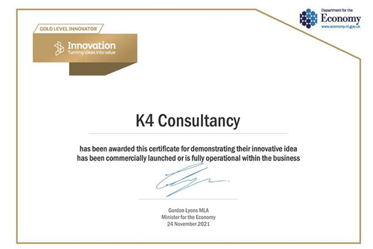 Awarded Gold Level Innovator